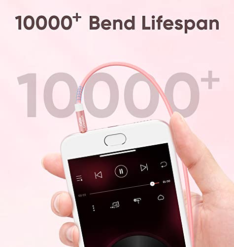 Image of CableCreation 3.5mm Aux Cord [2-Pack], Premium 3.5mm Auxiliary Audio Cable [6ft /1.8m] Aux Cable Compatible with Headphones, iPhones, iPads, Home /Car Stereos and More