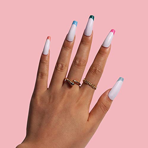 Makartt Press On Nails，Soak Off Soft Gel Nail Tips 240Pcs Ballerina Acrylic Nail Kit Nail Tips Full Cover Nude 4Pcs Nail Glues 1Pcs Nail File With Case False Nail Kit, Nail Pump-Ups In Bachelorette #TOP5