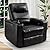 ANJ Home Theater Seating Electric Power Recliner Chair Soft Leather Club Chair for Living Room Overstuffed Single Reclining Sofa with Hidden Arm Storage, Cup Holders and USB Ports from ANJ