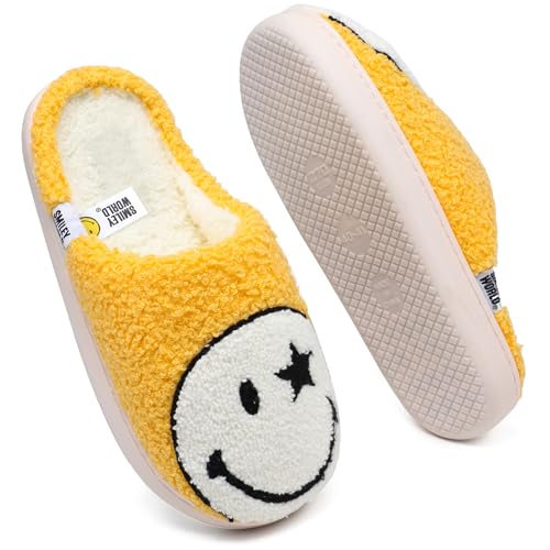 SMILEYWORLD® Chaussons Maison pour Enfants Pantoufles en Peluche d'hiver pour Fille Garcon