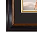 Golden State Art, 11x19.5 Frame for 8.5x11 Diploma/Certificate & 5x7 Picture, Black Gold & Burgundy & Gold Trim. Includes Black Over Gold Double Mat and Real Glass (1 Pack)