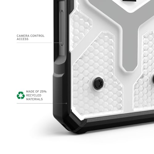 Image of Urban Armor Gear UAG Pathfinder Clear Magnetic Compatible, Slim Fit Rugged Protective Case /Cover Designed for iPhone 16 Pro (6.3-Inch) (2024) (Military Drop Tested) - Ice