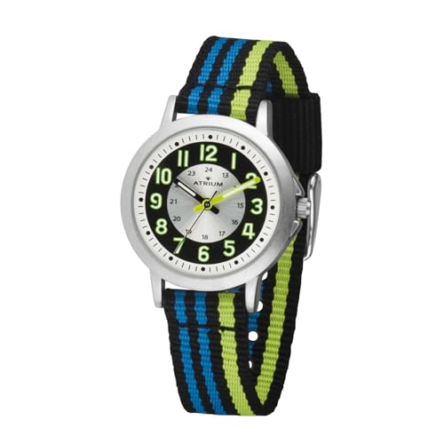 Montre analogique à quartz Atrium pour garçon avec son bracelet en nylon rayé