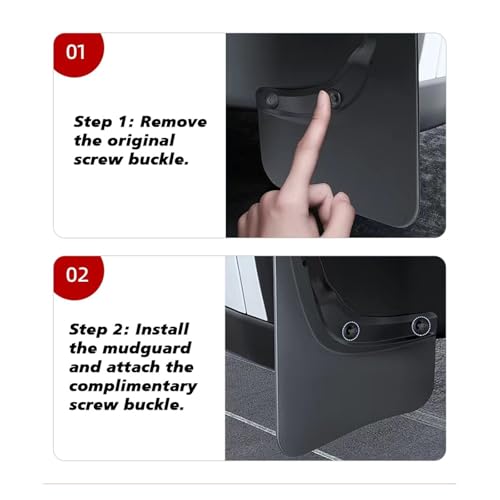 Guardabarros para Tesla Model Y 2025 - 2026 Juniper kit de protección sin taladro 7