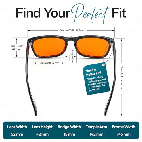 Image of Sleep ZM Blue Light Blocking & Light Sensitivity Glasses - 14 Lens Types for Comfort, Relaxation, Sleep & Relief
