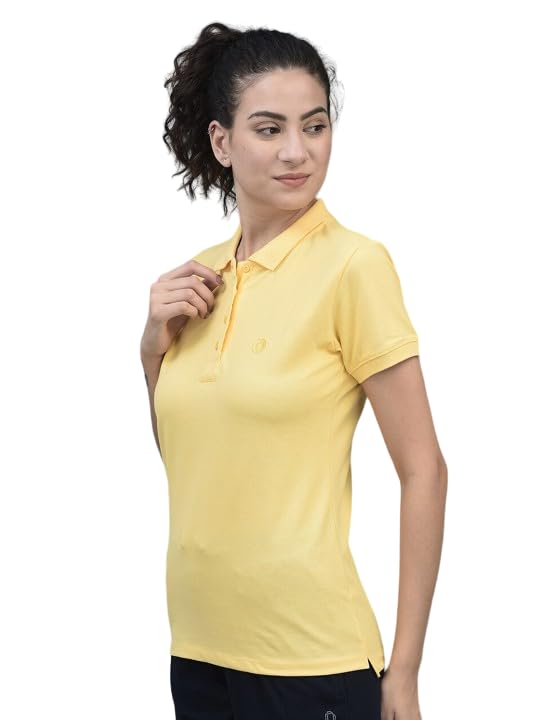 bharatiya cocoon Women Pure Cotton Polo T-Shirt | Womens Polo Collar Neck T-Shirt | Cotton Plain Polo Neck Half Sleeve T-Shirt | Casual Tshirts for Womens-picture-21