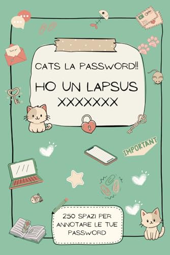 Cats la password!! Ho un lapsus: 250 Spazi per non dimenticare le tue password