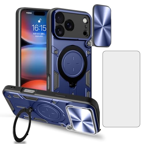 Coque antichoc iPhone 17 Pro Max 6,9" avec cache caméra et verre trempé