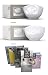 Produktbild FIFTYEIGHT PRODUCTS Schalen 2er Set + Servietten, 500 ml, KÜSSEND+LECKER