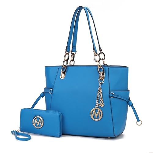 Image of MKF Collection Women's Tote Bag With Wristlet Wallet Bag, Vegan Leather Handbag Purse Set by Mia K