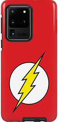 Skinit Pro Phone Case Compatible with Galaxy S20 Ultra 5G - Officially Licensed DC Comics The Flash Original Emblem Design