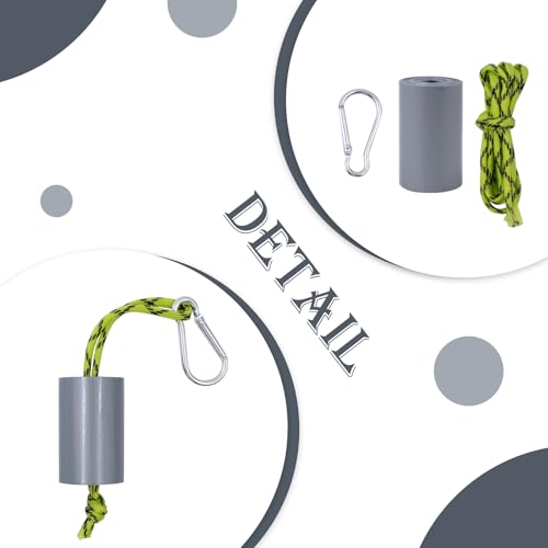 QoTang 4 Rolle Mini Duct Tape mit Seil und Karabiner,5 cm x 3 m Klebeband Tragbar Gewebebänder Panzertape,Wasserdicht,zum Reparieren Fixieren Verpacken Markieren Handwerk und Abdichten