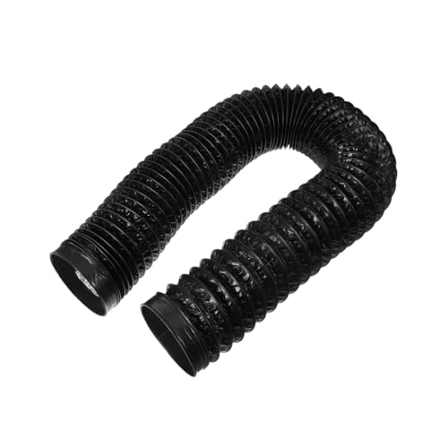 DECOMELODY Tuyau Flexible Aluminium Épais pour Ventilation Sèche Linge Conduit PVC Noir Extraction Chaleur et Circulation