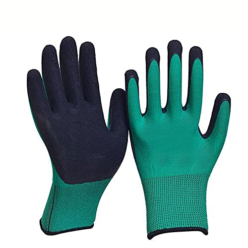 Dabeigouzxist gummihandschuhe, 1pair Gartenarbeit Gartenarbeit Tragbare Rechengraben Pflanzung Latex Arbeitshandschuh… – Bild 3