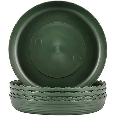 5 Pack Plant Saucers Round Plastic Plant Pot Saucers Flower Pot Set for Indoor Outdoor Garden (20 cm) Cover
