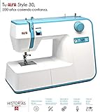 Cómoda y de fácil manejo: Cortador de hilo incorporado, Devanador de canilla automático, Indicador de puntada analógico, Mando soft-touch