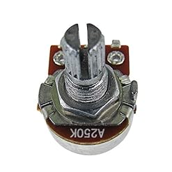 FLEOR Mini potentiomètres de guitare A250K-Ohm Cône audio moleté grossier Potentiomètre de 15 mm avec baïonnette, 10… - Les Beatles, Paul McCartney, John Lennon, RIngo Starr, George Harrison FLEOR Mini potentiomètres de guitare A250K-Ohm Cône audio moleté grossier Potentiomètre de 15 mm avec baïonnette, 10… – Image 2