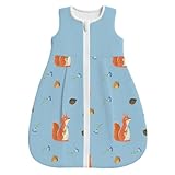 Mr. & Mrs. Panda Schlafsack Baby Eichhörnchen Blume 0. - 6. Monat - Geschenk, Motivation Sprüche, Spaß, glücklich Spruch, Lustige, Babyschlafsack, Lachen, Eichhorn