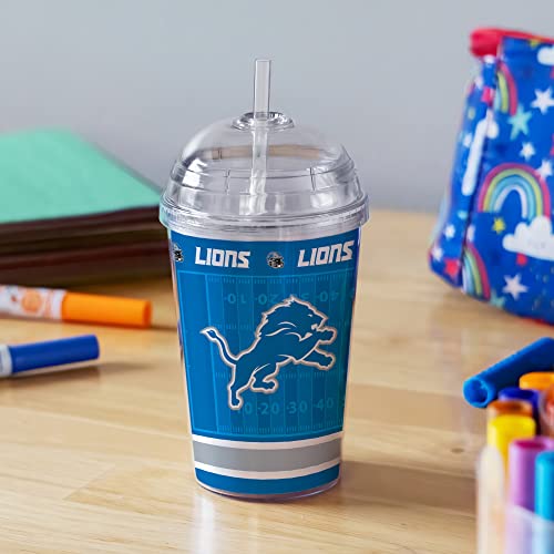 Image of Rico Industries NFL Football Rookie of The Year 12oz Acrylic Tumbler, Youth Tumbler with Swirly Straw