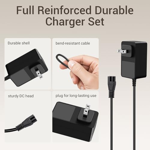 5.9Ft Charger Compatible with Wybot A1 OS2010 Cordless Robotic Pool Cleaner,25.2V Replacement Power Adapter by XLEYMFO - Used condition - Image 4