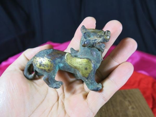 Amazon.co.jp: 鍍金有翼獣漢時代遺跡発掘品中国金工 303