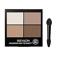 Revlon Eyeshadow Palette by Revlon, ColorStay Day to Night Up to 24 Hour Eye Makeup, Velvety Pigmented Blendable Matte & Shimmer Finishes, 555 Moonlit, 0.16 Oz, 555 Moonlit, 0.16 oz