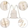 UTO Sling Bag for Women Crossbody Trendy Chest Belt Bag Convertible Backpack Purse with Wide Shoulder Zip Straps