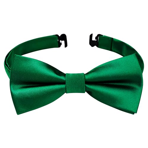 Image of HISDERN Bow Ties for Boys Pre Tied Toddler Bow Tie Adjustable Kids Bowties Clip On Fun Patterned Bowties for Wedding Party