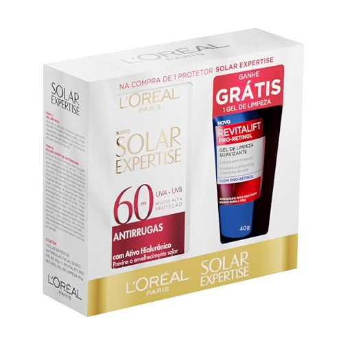 KIT SOLAR EXPERTISE FACIAL ANTIRRUGAS + GEL DE LIMPEZA RETINOL KIT SOLAR EXPERTISE FACIAL ANTIRRUGAS + GEL DE LIMPEZA RETINOL