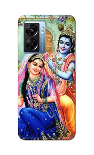 Image of Printed Hard Back Cover Case for Oppo K10 5G Back Cover (Radha Krishna) -1803