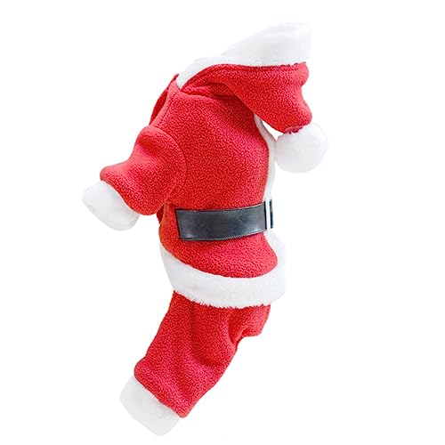 Disfraz navideño para perro talla XL color rojo