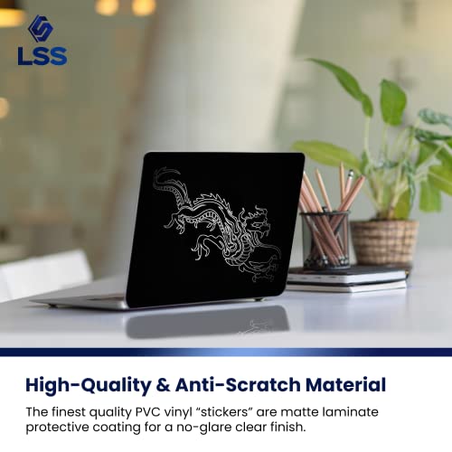 Image of LSS Laptop 15 15.6 Skin Cover with Colorful Chinese Dragon Pattern for HP Dell Lenovo Apple Asus Acer Compaq - Fits 13.3 inch 14 inch 15.6 inch 16 inch (2 Wrist Pads Free)