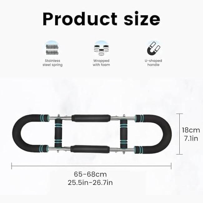 Twister Arm Trainer, Adjustable Arm & Chest Trainer for Men, Portable Twister Exerciser with Resistance Bands - Home Gym Equipment, Strength Training Tool for Upper Body Workout