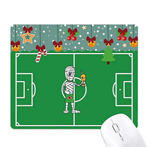 Tapis de souris Brésil Football tapis de jeu bureau Noël caoutchouc