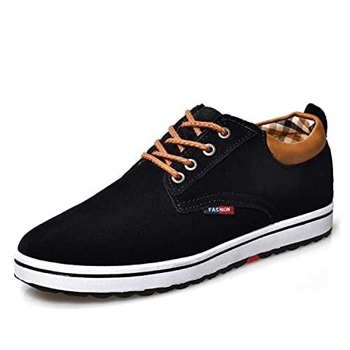 Chaussures Rehaussantes Homme Légères Respirante Ascenseur Sneakers Hauteur 6 cm, Homme Hauteur Augmentant Chaussures décontractées en Dentelle