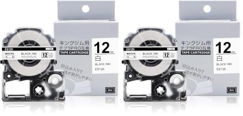 Greateam�݊� �L���O�W�� �e�[�v�J�[�g���b�W �e�v��PRO 12mm ES12K,�L���O�W�� �e�v���e�[�v ������,����8m (× 2)