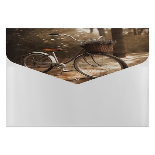 Classeur accordéon vélo A4 - Lot de 6 trieurs bureau avec bouton-pression