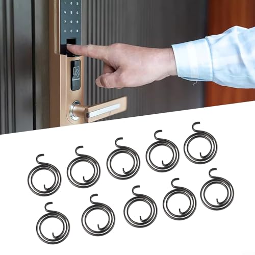 10 Stück 2,5 Dreh-Türknauf-Feder, Ersatz-Torsionsfeder, für Tür, Innendurchmesser 19 mm, Außendurchmesser 28 mm