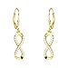 SOFIA MILANI - Damen Ohrringe 925 Silber - vergoldet/golden & mit Zirkonia Steinen - Unendlich Infinity Ohrh&auml;nger - E2596