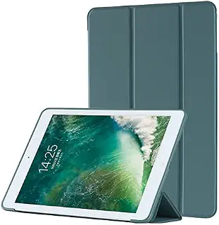ddice iPadケース iPad mini 1 2 3 4 5 世代 手帳型 アイパッドカバー シンプル ブック型カバー 三つ折りスタンド 耐衝撃カバー ケース カバー おしゃれ アイパッド iPadカバー 無地 シンプル オートスリープ (iPad mini 第1・2・3・4・5世代, グリーン)