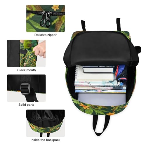 Sac à dos avec boîte à déjeuner scolaire paresseux mignons vert