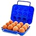 Produktbild Ototon Eierbox aus Kunststoff, für 12 Eier, Kühlschrank, Aufbewahrungsbox, tragbar, für Küche, Reise, Camping