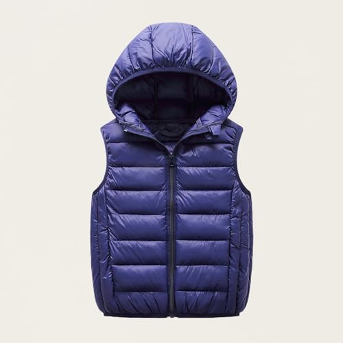 Boys Girls' Puffer Vest Sleeveless Quilted Vest Zipper Hooded Down Puffy Jacket Kids Winter Warm Gilet Waistcoat2