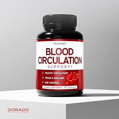 Blood Circulation Supplements with Diosmin & More (150 Capsules) Blood Flow Supplements for Men & Women - Spider & Varicose Veins for Legs Support - Vegan & Non GMO - 3rd Party Tested - USA Made