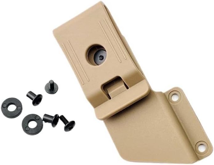 2 Sets Deep Carry Pocket Clip 360° Rotatable Fits for K Sheath Knife Case, Custom Nylon Pocket Clip Belt Clip with 4 Sets Screws