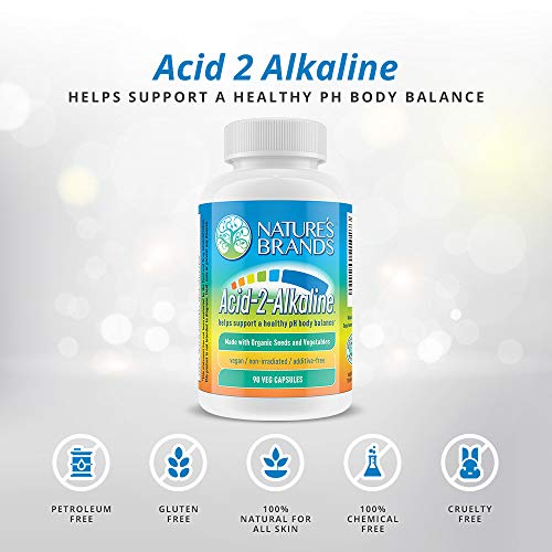 Organic Whole Food Alkalizing Vegetarian Supplements By Acid-2-Alkaline (90-Count Vegetarian Capsules) - No Toxic Synthetic Chemicals #TOP2