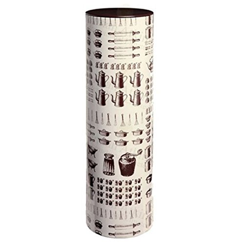 Large Pasta Spaghetti Tin Food Canister Storage Jar Square Container Kitchen (Brown Spaghetti Tin)