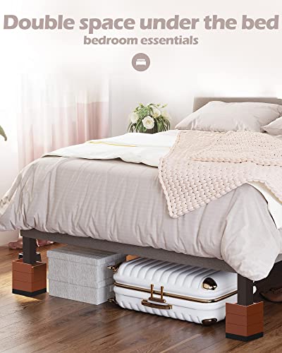 Furniture Risers, Tclouda Bed/Sofa/Desk/Table/Chair Leg/Fridge Lifts To 1.5, 3 And 4 In, Square Adjustable Risers Blocks For Extenders, Heavy Duty Supports Up To 1300 Lbs, 1.5 In-Brown-Square #TOP2