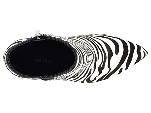 Nine West Torriep 5 White/Black Zebra 9 M #TOP1