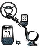 SUNPOW Rechargeable Metal Detector for Adults & Kids - Gold Finder with 1500mAh Lithium Battery, 20H Runtime, High Accuracy 8' Depth & 4 Modes for Beach & Shallow Water Treasure Hunting